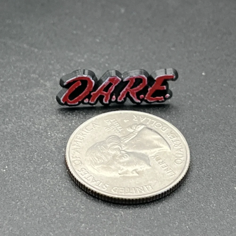 D.A.R.E. DARE Plastic‎ Lapel Hat Pin